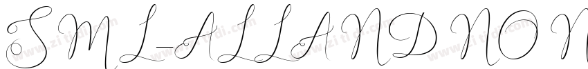 SML_ALLANDNONE Bold字体转换